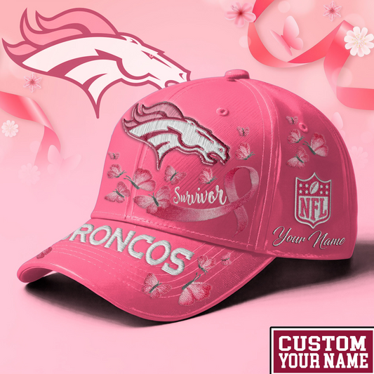 PREMIUM NFL X DEN EXCLUSIVE  BREAST CANCER SURVIOR CAP NDT NHM 090726