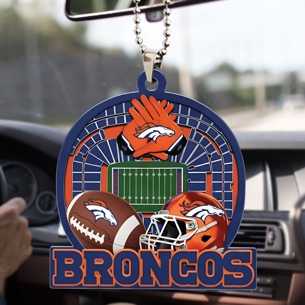 DENVER BRONCOS ORNAMENT CAR NDT