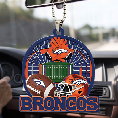 DENVER BRONCOS ORNAMENT CAR NDT