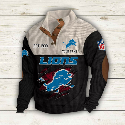 DET x NFL Custom Name Sport Sweatshirt DatND DVT