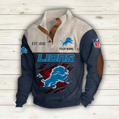 DET x NFL Custom Name Sport Sweatshirt DatND DVT
