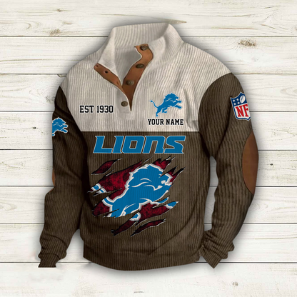DET x NFL Custom Name Sport Sweatshirt DatND DVT