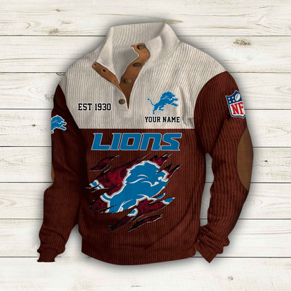 DET x NFL Custom Name Sport Sweatshirt DatND DVT