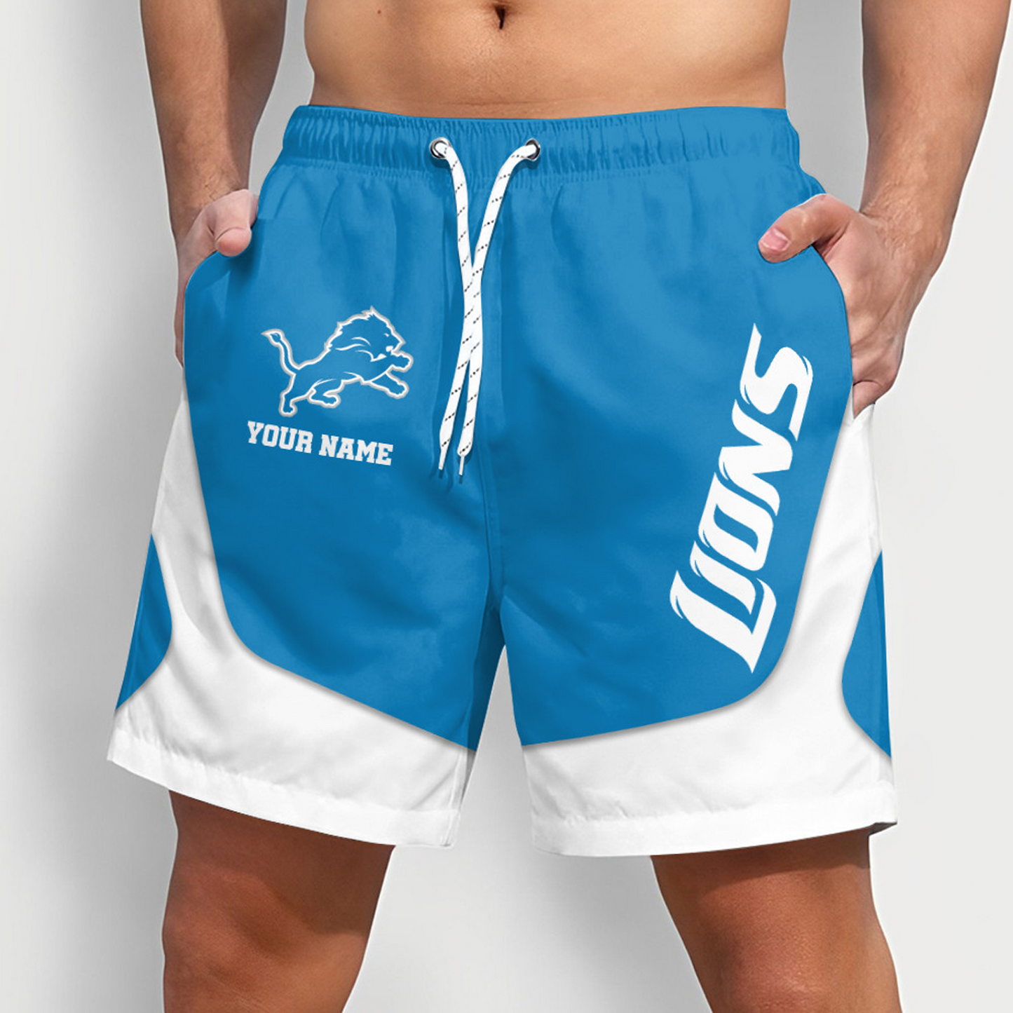DET x NFL Team Special Short Pants For Men Custom Name Gifts DATND TANTD25