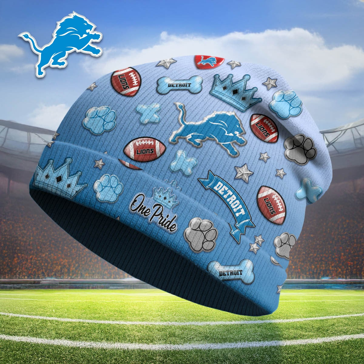DL Premium NFL Crown Beanie Hat DDT CTND