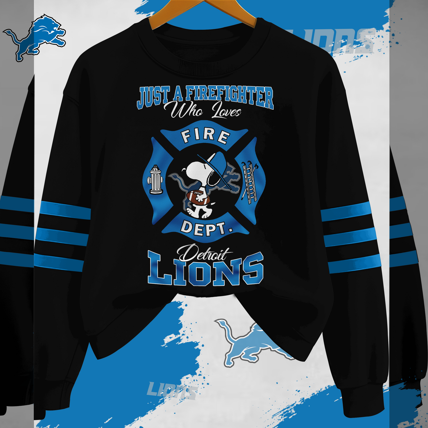 DL x NFL Just A Firefighter Who Love Sweatshirt DDT HLPHUONG