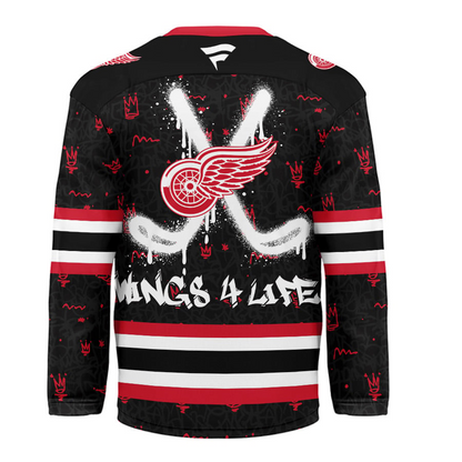 DRW Premium NHL Graffiti My Team 4 Life Hockey Jersey DDT NTL