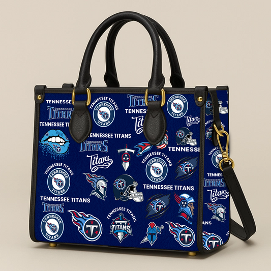 Tennessee Titans Women Leather Hand Bag V1 DATND TANTD