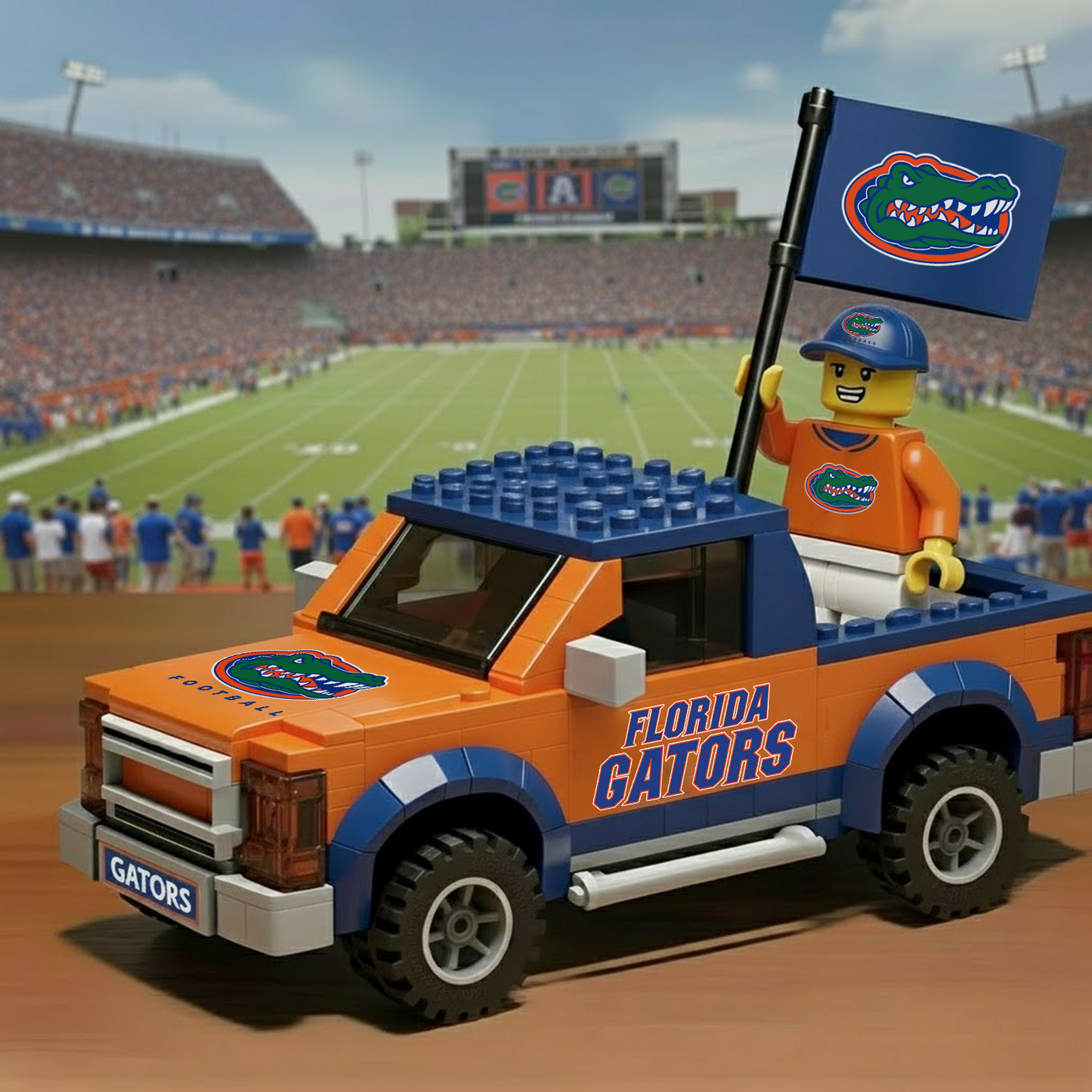 FLA x NCAA Building Blocks Truck Toy Set DatND DVT