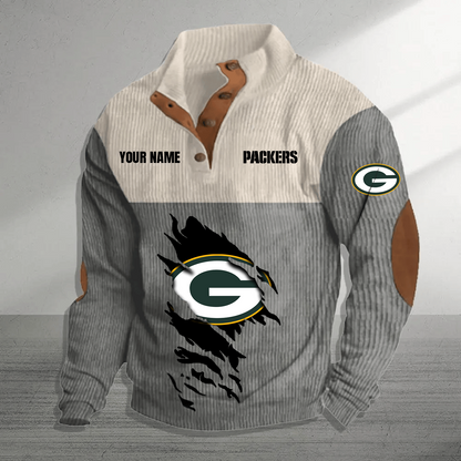 GB x NFL Premium Personalized Game-Day Pullover DATND TANTD