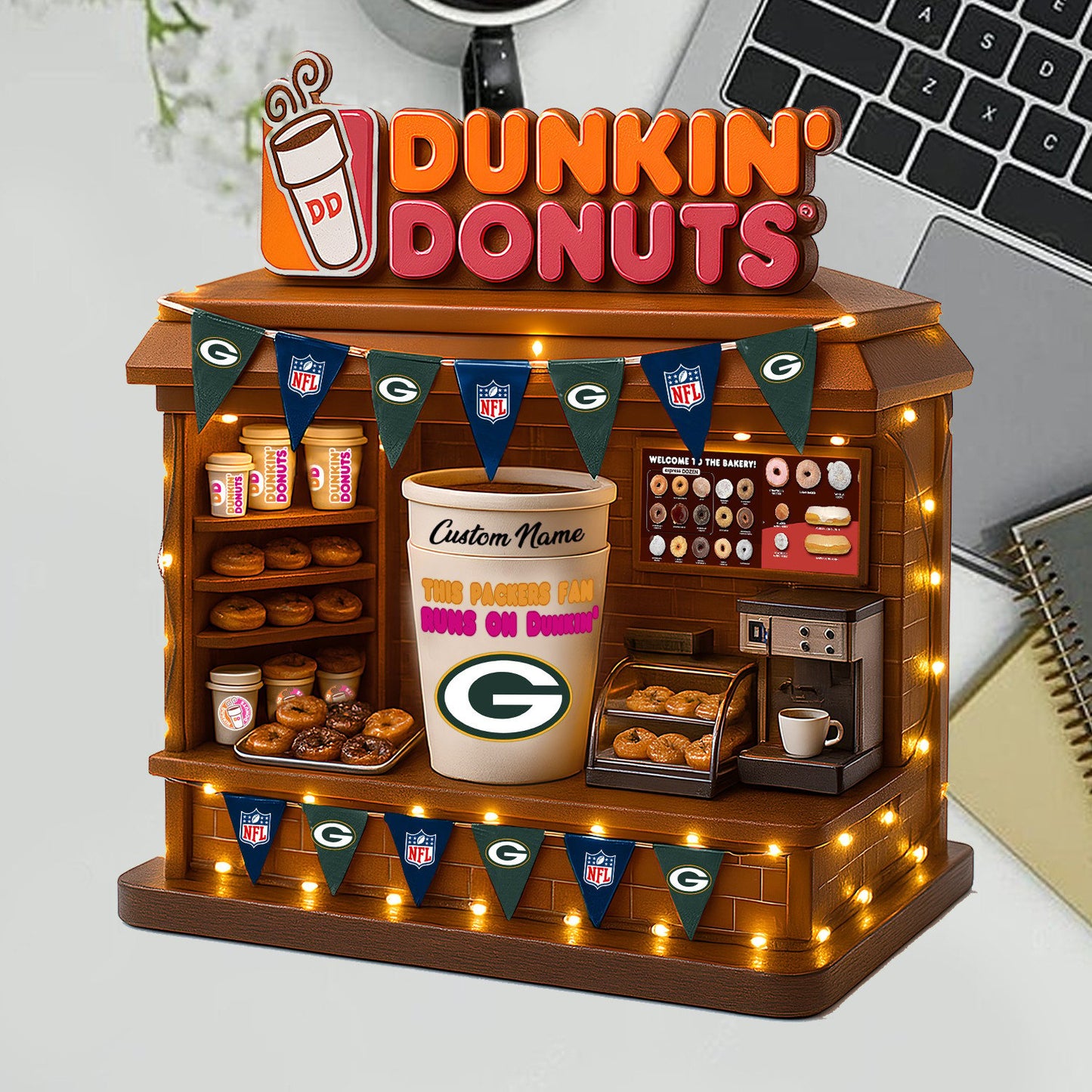 GBP Acrylic Block - NFL x Dunkin Donuts Gift For Fans DDT CTND