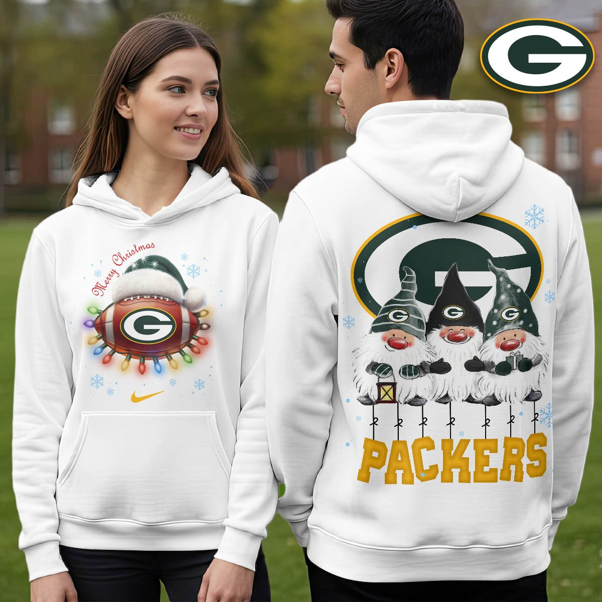 GBP Premium NFL Christmas Gnomes Hoodie DDT CTND