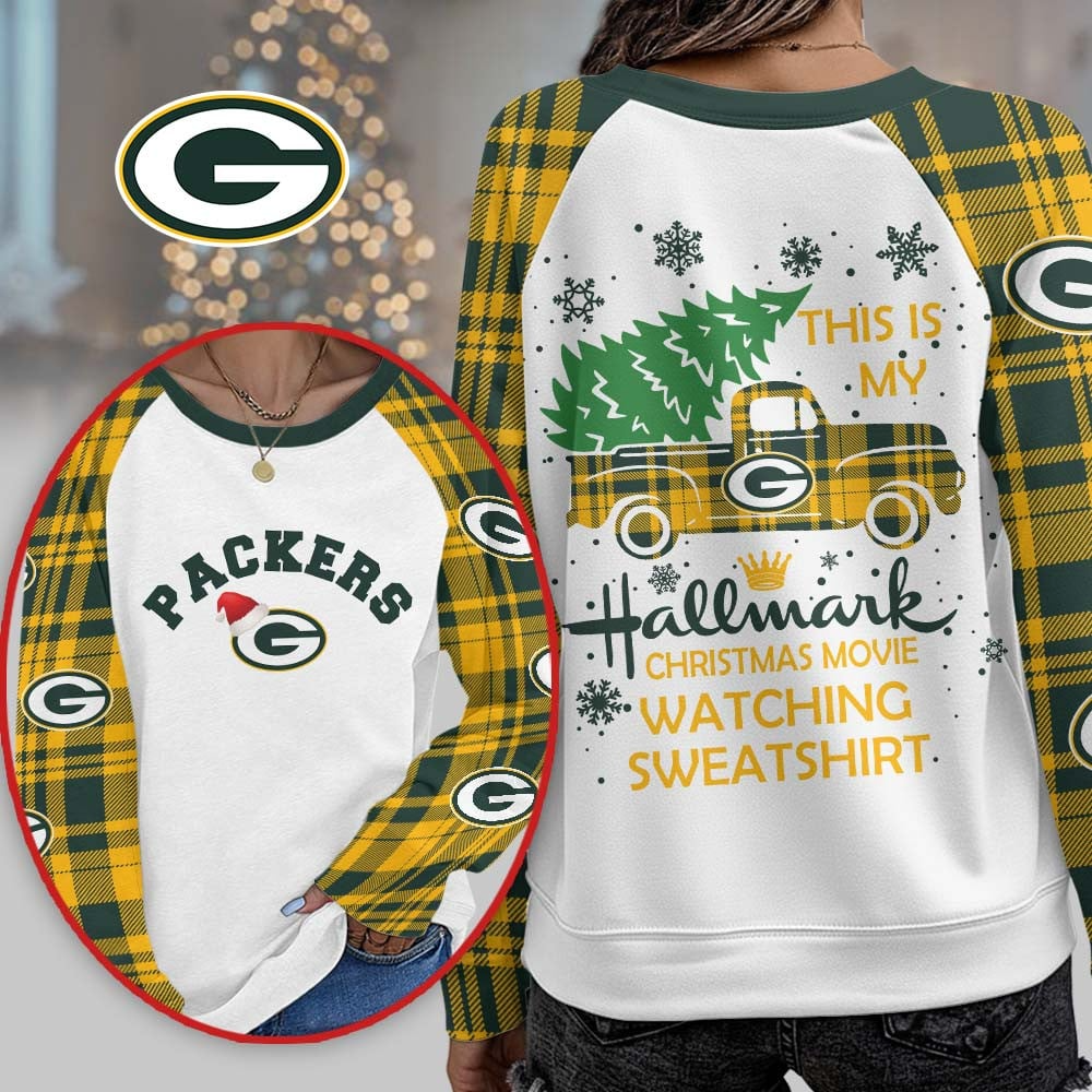 GBP Premium NFL Cozy Round Neck Raglan Sleeve Sweatshirt DDT CTND