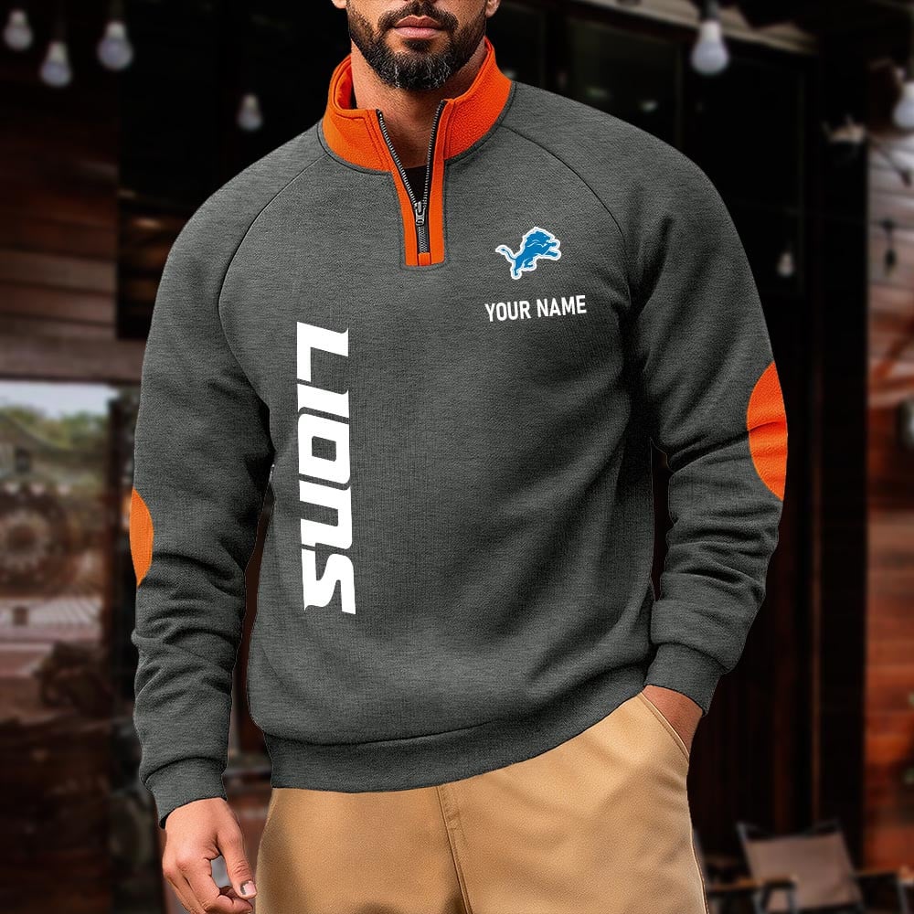 DL NFL Pulse Gear Zipper Henley Sweatshirt DDT CTND
