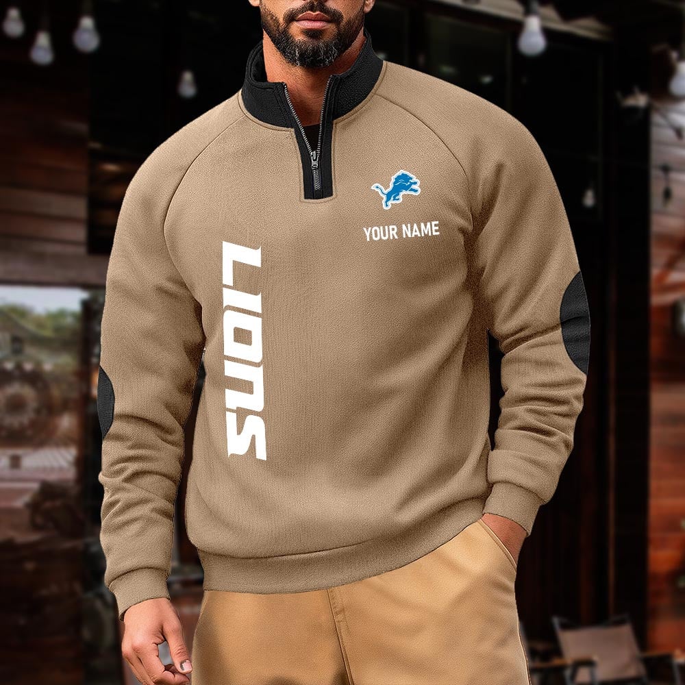 DL NFL Pulse Gear Zipper Henley Sweatshirt DDT CTND