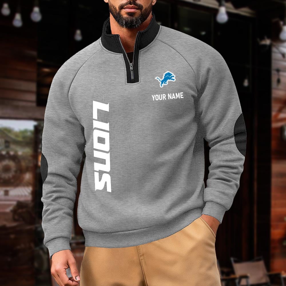 DL NFL Pulse Gear Zipper Henley Sweatshirt DDT CTND