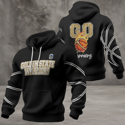 GSW Premium NBA Fan Waffle Hoodie DDT CTND