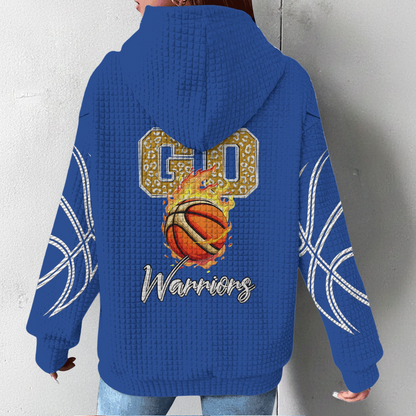 GSW Premium NBA Fan Waffle Hoodie DDT CTND