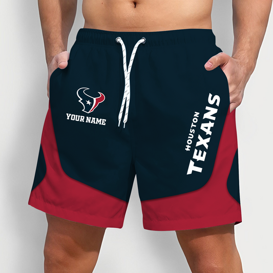 HOU x NFL Team Special Short Pants For Men Custom Name Gifts DATND TANTD25
