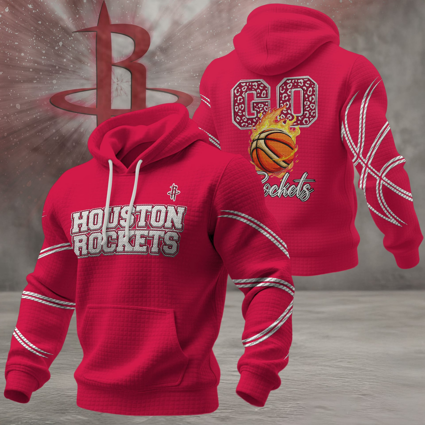 HR Premium NBA Fan Waffle Hoodie DDT CTND