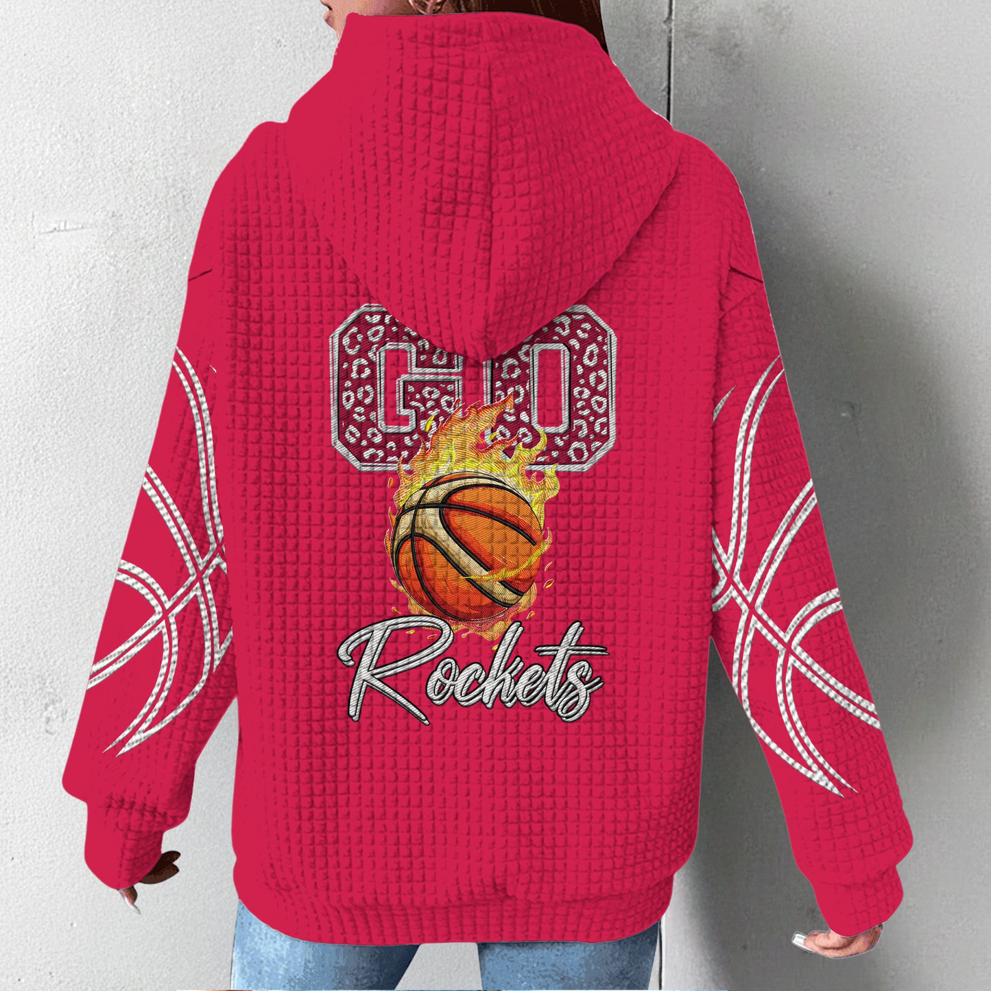 HR Premium NBA Fan Waffle Hoodie DDT CTND