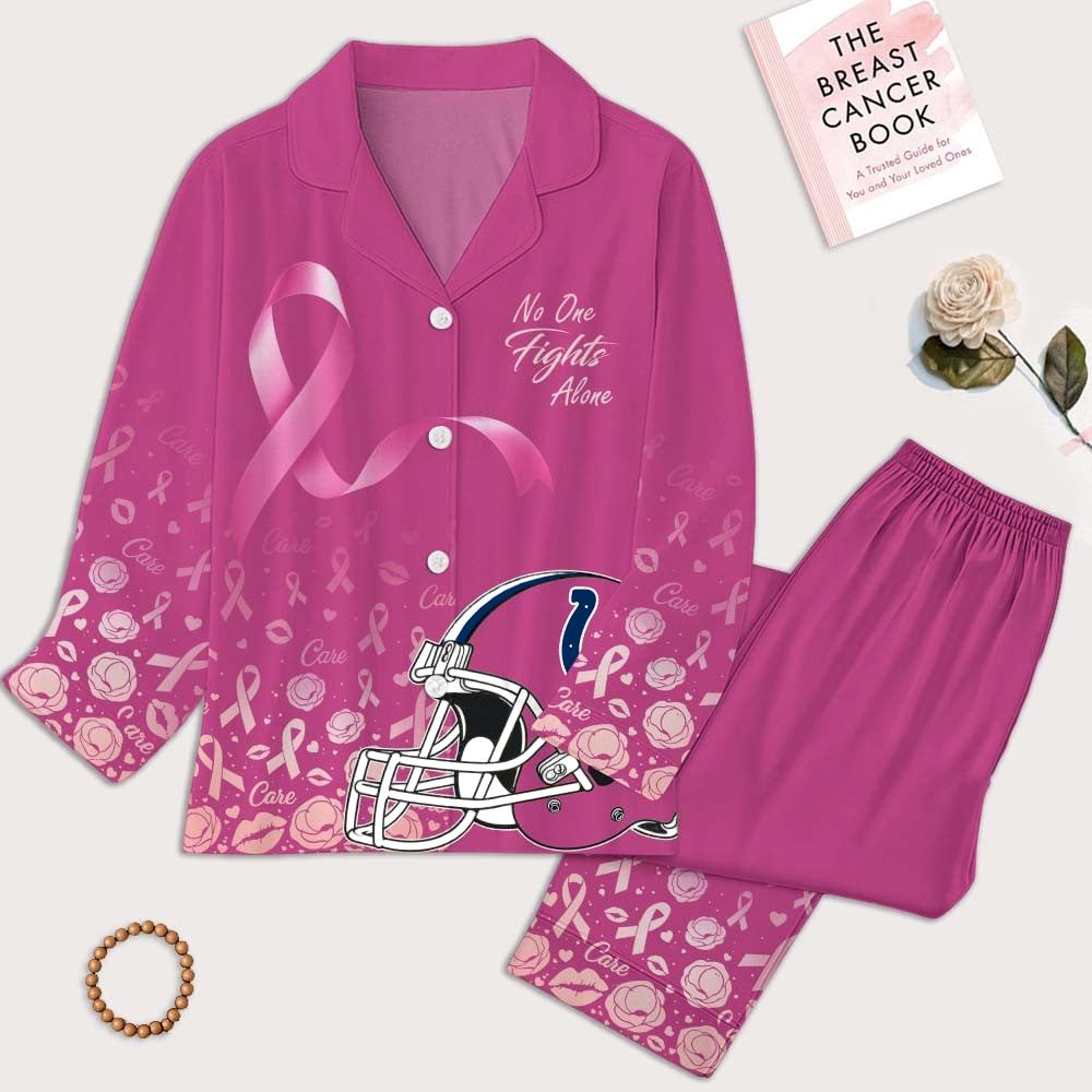 IC Premium NFL Breast Cancer October Button Pajamas Set DDT NTL