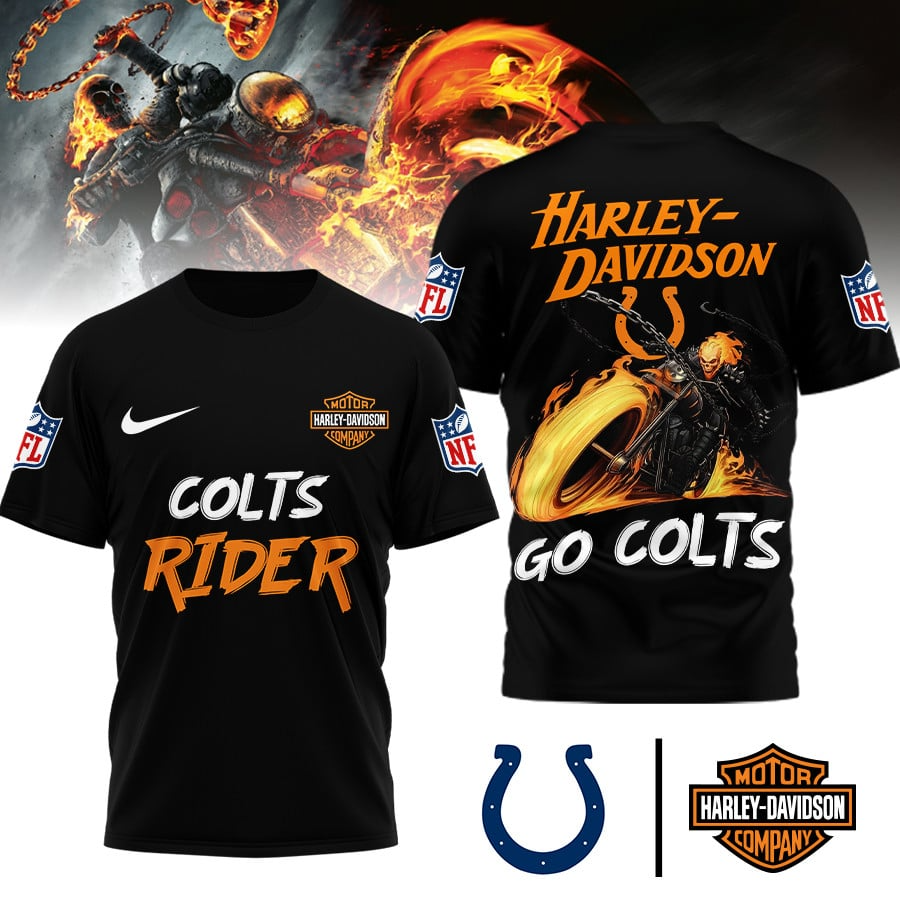 IC Premium NFL Ghost Rider Motorcycle 3D Shirt DDT CTND