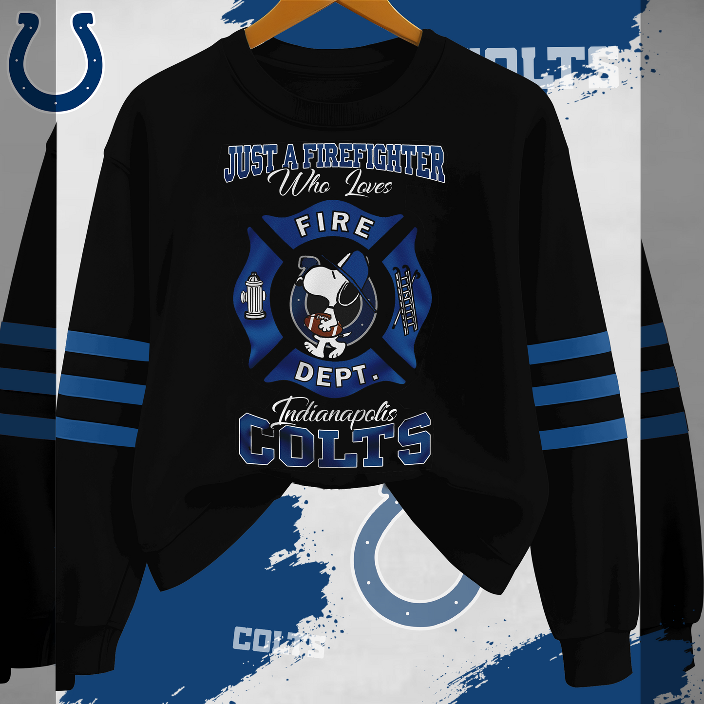 IC x NFL Just A Firefighter Who Love Sweatshirt DDT HLPHUONG