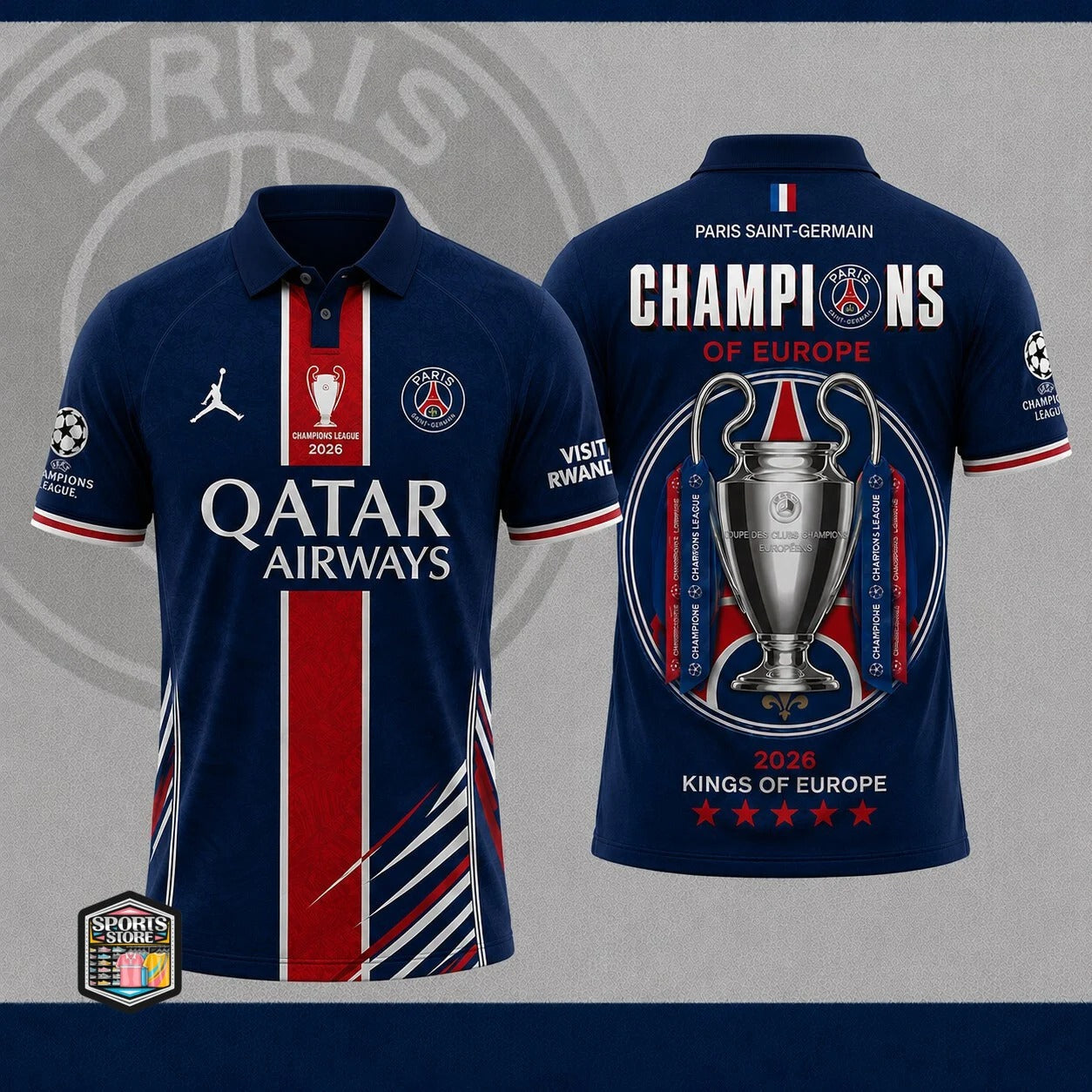 PSG Premium UEFA Champions League 2025/26 3D Shirt V3 DatND DVT 3105