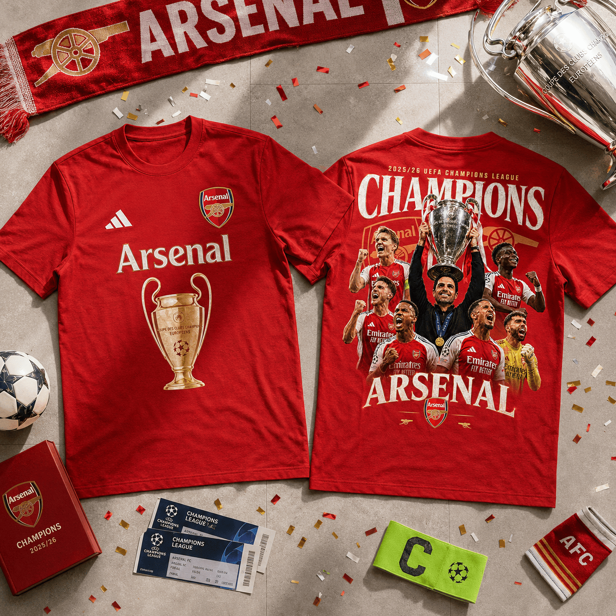 Ars F.C.  Premium UEFA Champions League 2526 Tshirt V1 DatND DVT
