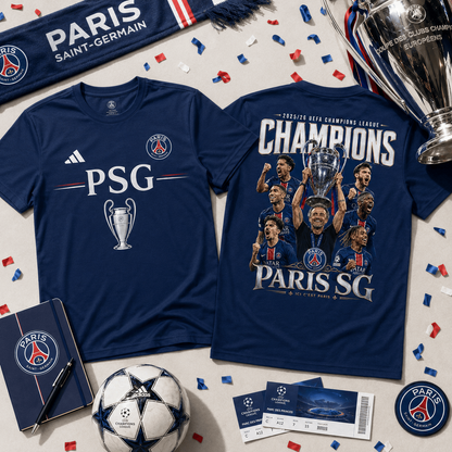 PSG Premium UEFA Champions League 2025/26 3D T-Shirt V4 DatND TANND