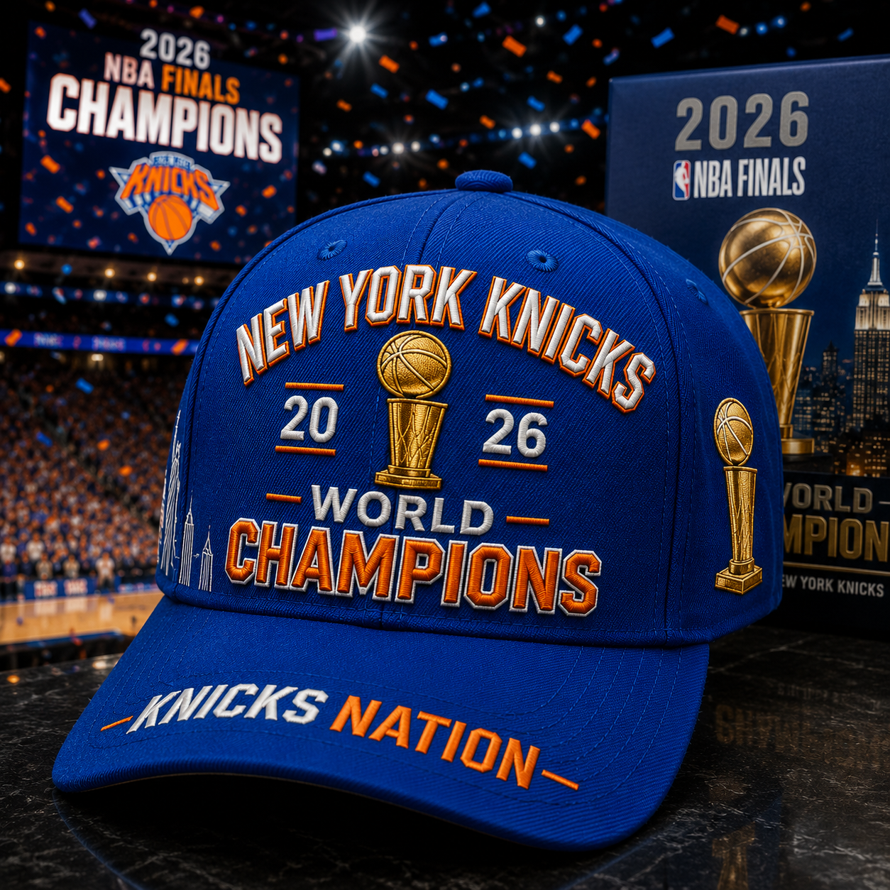 NYK x NBA Champions 2026 Premium Cap 0806 DatND DVT TanND