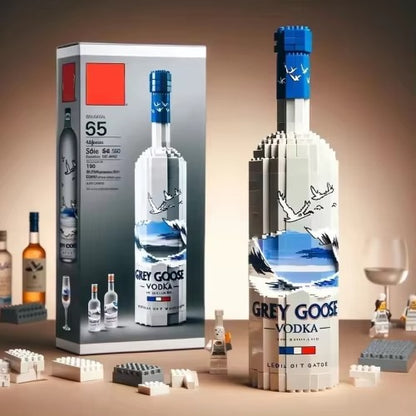 2025 Jizai Creative Design XS Building Block Sets Assembling Wine Bottle Ornaments for Factory Wholesale DDT CTND