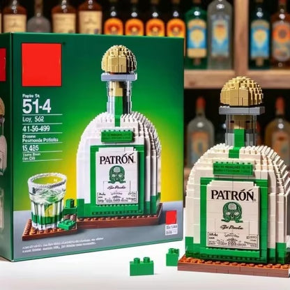 2025 Jizai Creative Design XS Building Block Sets Assembling Wine Bottle Ornaments for Factory Wholesale DDT CTND