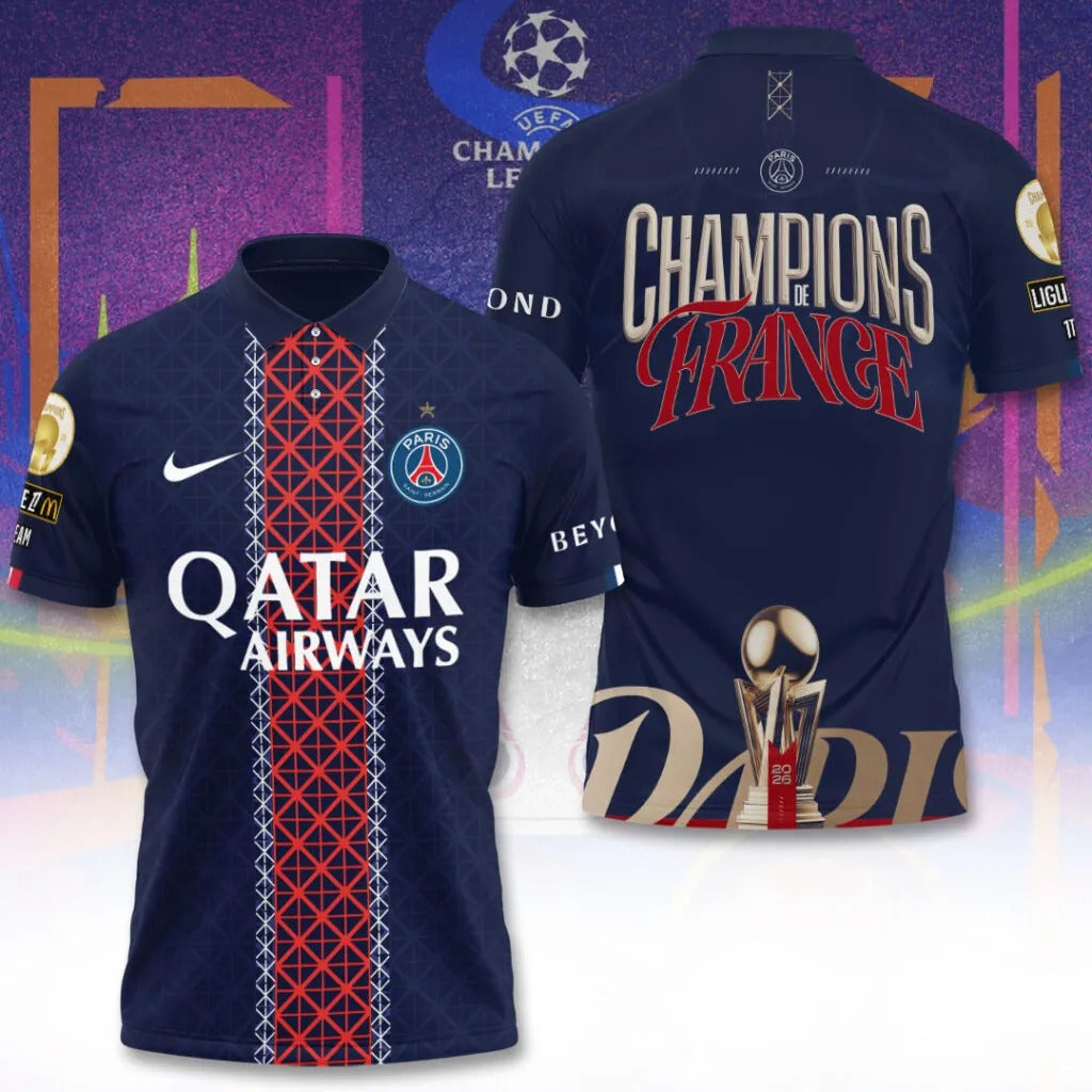 PSG Champions De France 2026 3D Shirt V1 DatND DVT 3105