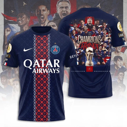 PSG Champions De France 2026 3D Shirt -DatND DVT 3105