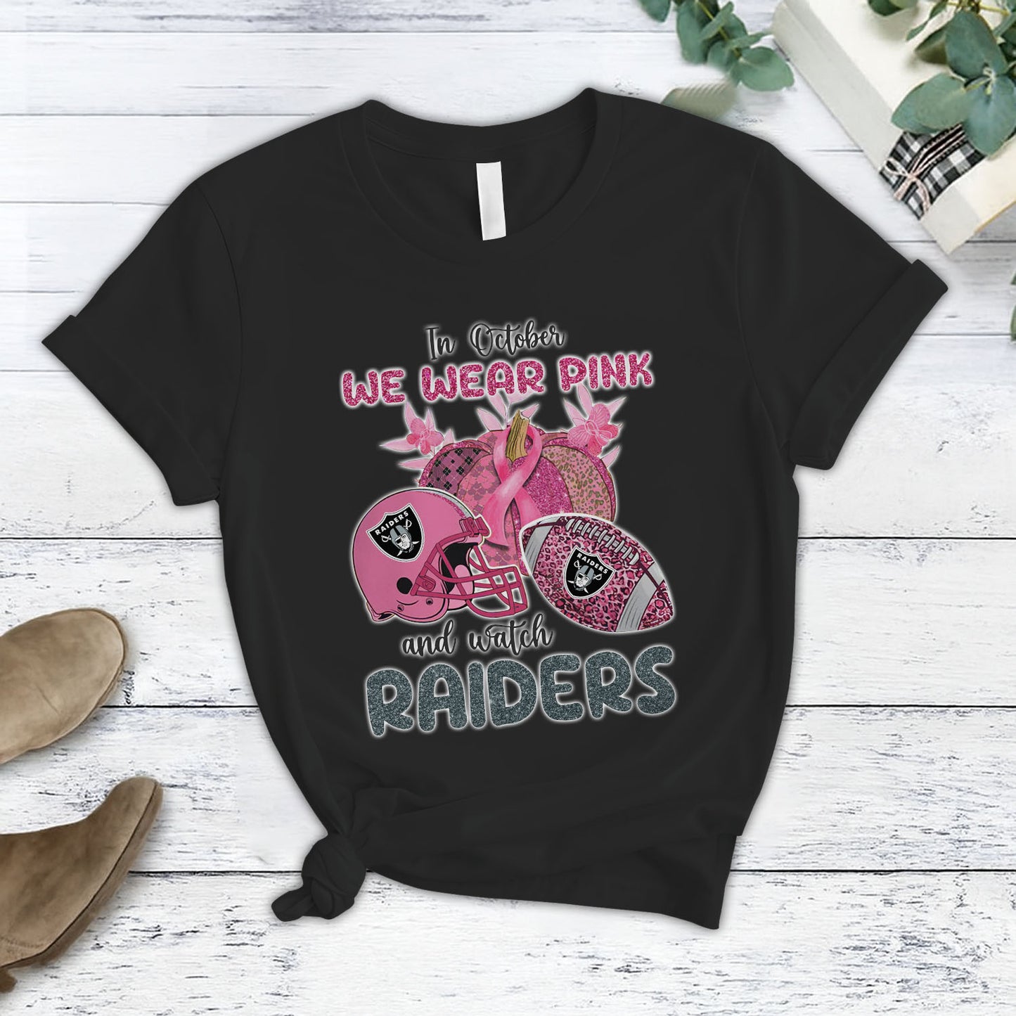 In October We Wear Pink And Watch LV NFL Pajamas Set DatND DVT