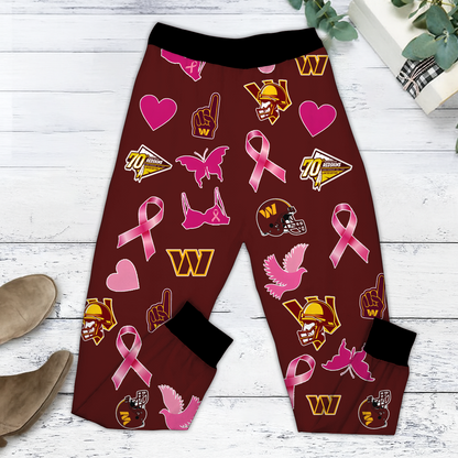In October We Wear Pink And Watch WAS NFL Pajamas Set DatND DVT