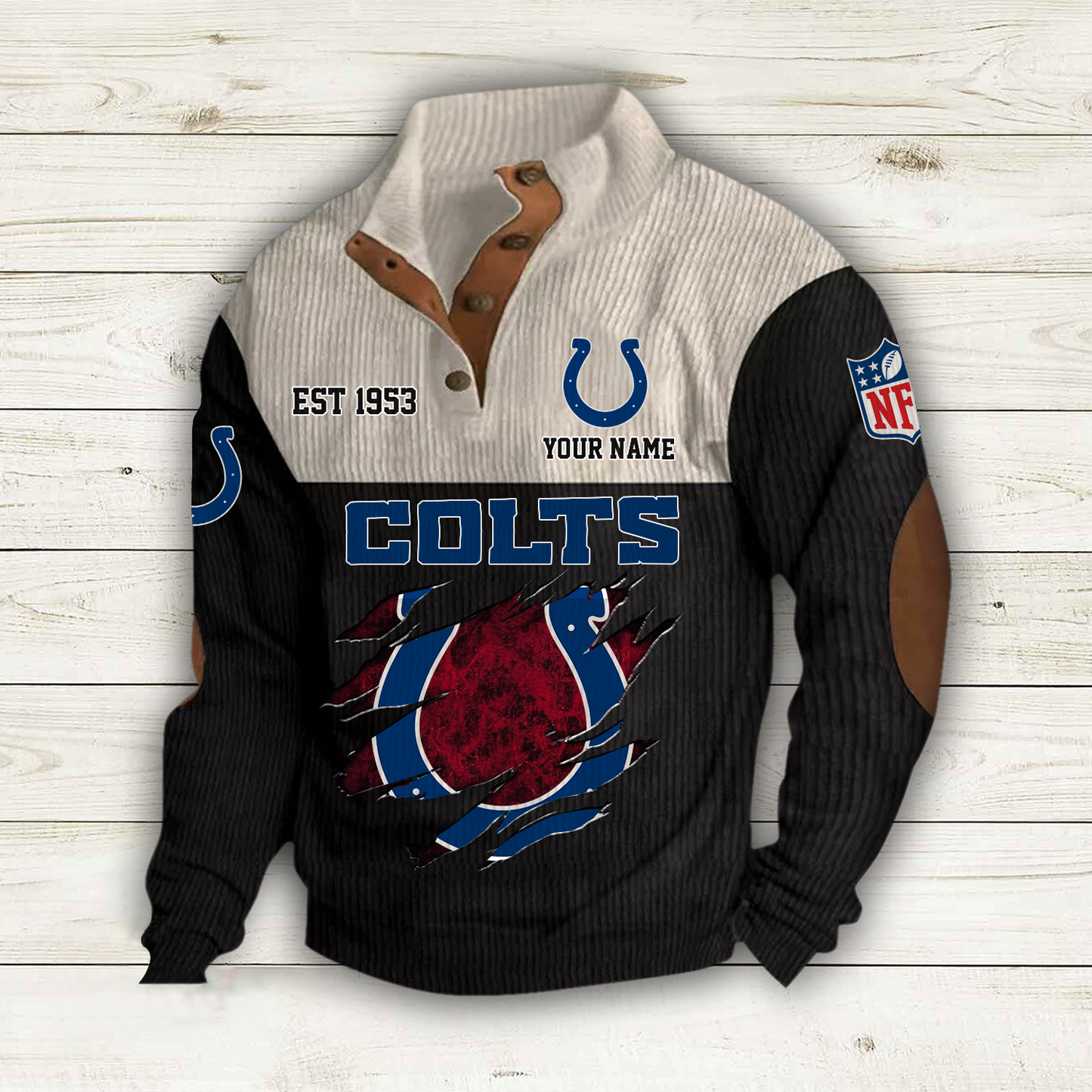 IND x NFL Custom Name Sport Sweatshirt DatND DVT