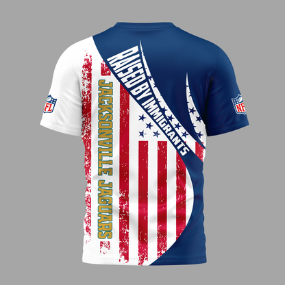 JJ Premium NFL Raised By Immigrants 3D Shirt DDT NTL