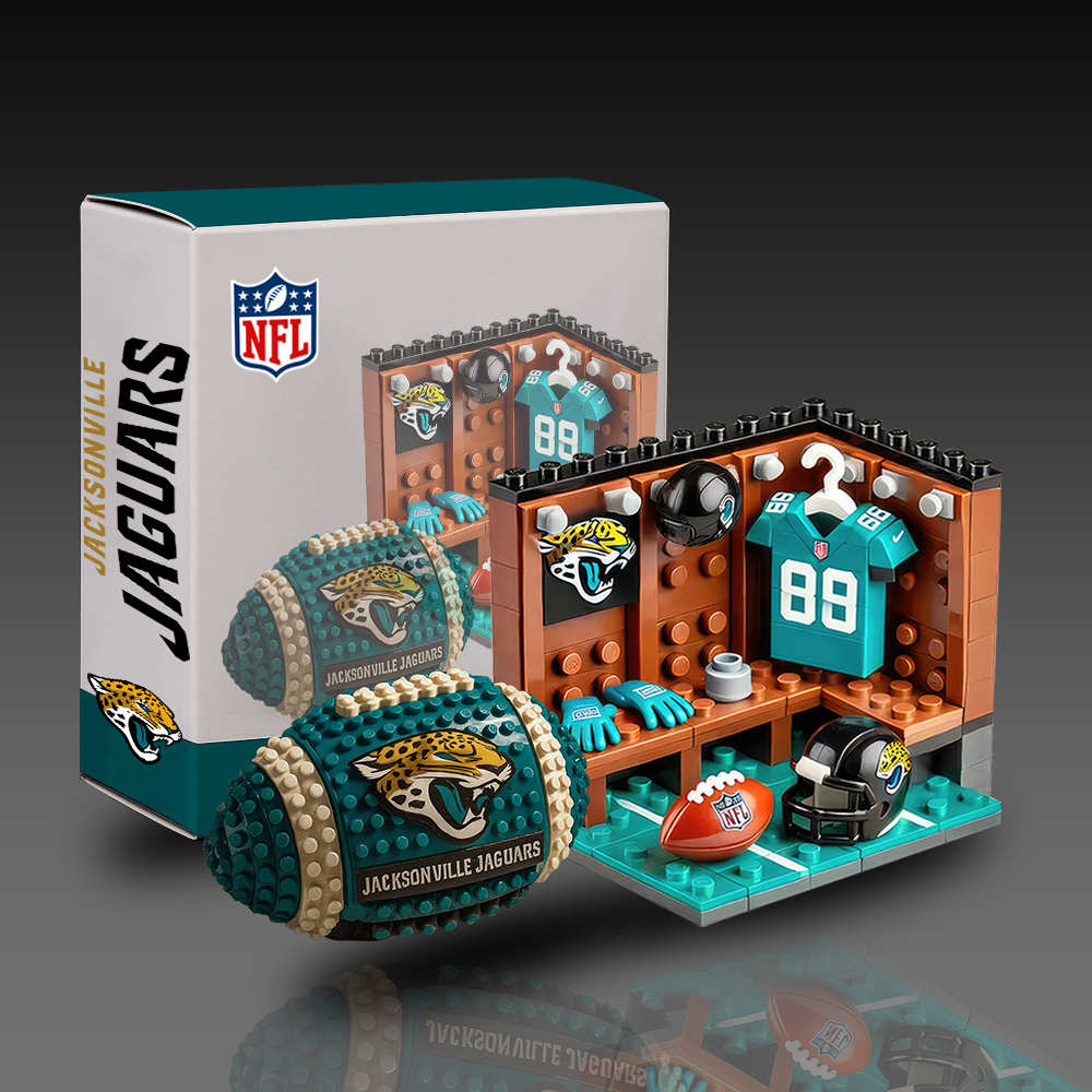 JJ x NFL Team Ball & Changing Room Building Block Football Set DDT CTND