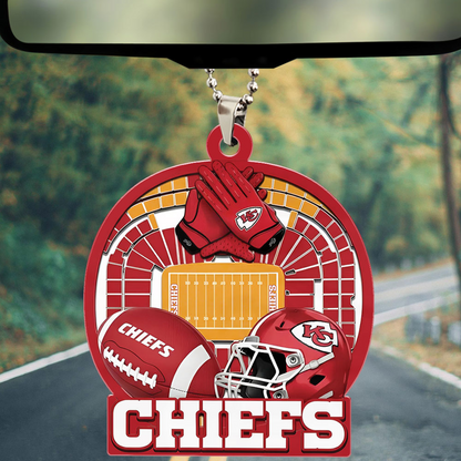 KANSAS CITY CHIEFS ORNAMENT CAR NDT