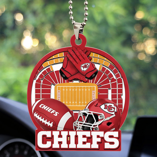 KANSAS CITY CHIEFS ORNAMENT CAR NDT