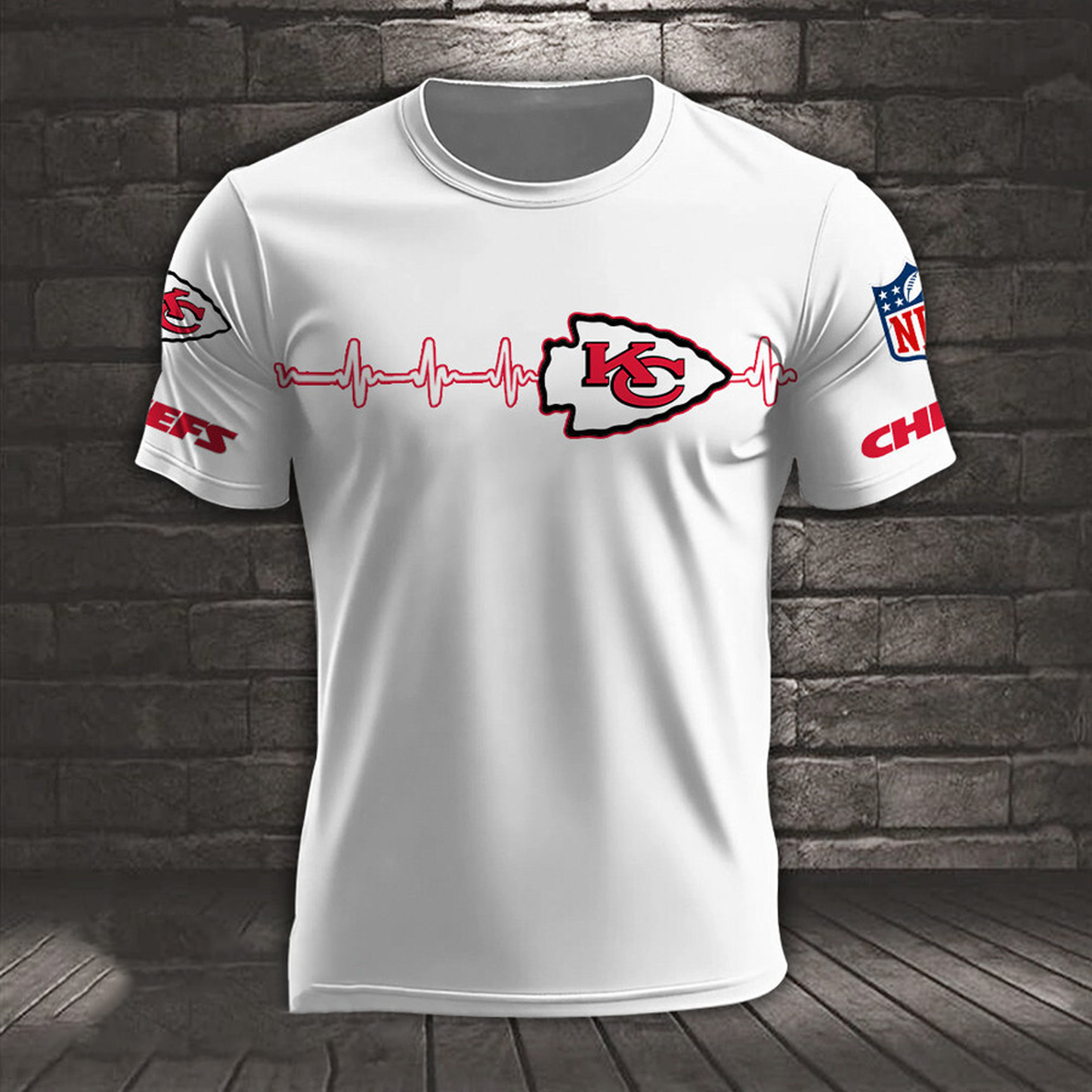 KC x NFL Heart Rate Map Special 3D Shirt DatND ThuongNH