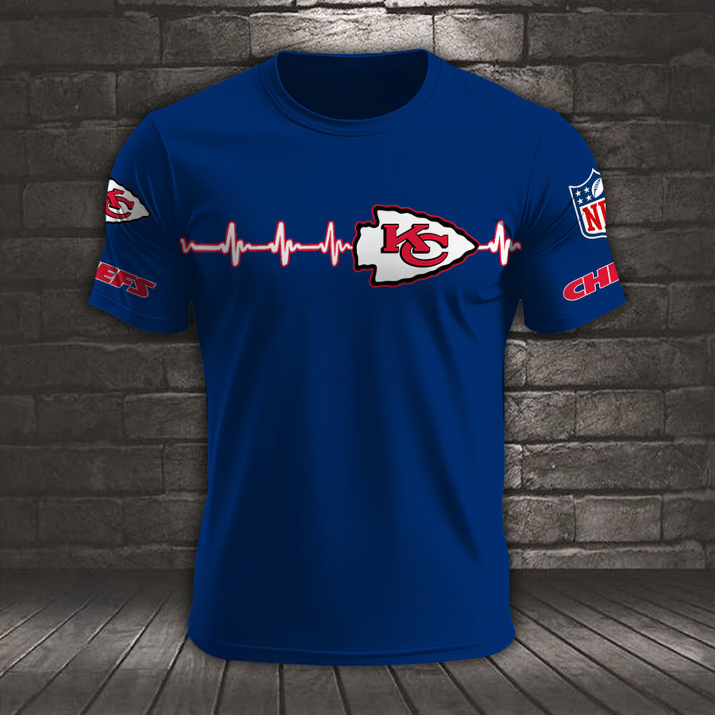 KC x NFL Heart Rate Map Special 3D Shirt DatND ThuongNH