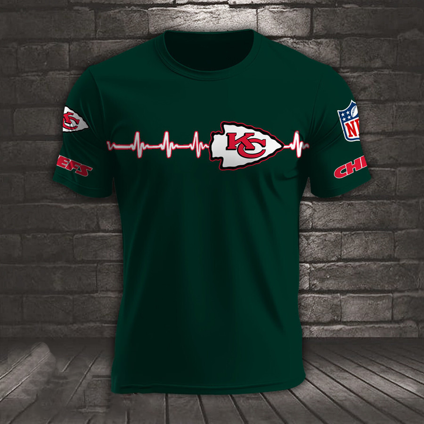 KC x NFL Heart Rate Map Special 3D Shirt DatND ThuongNH