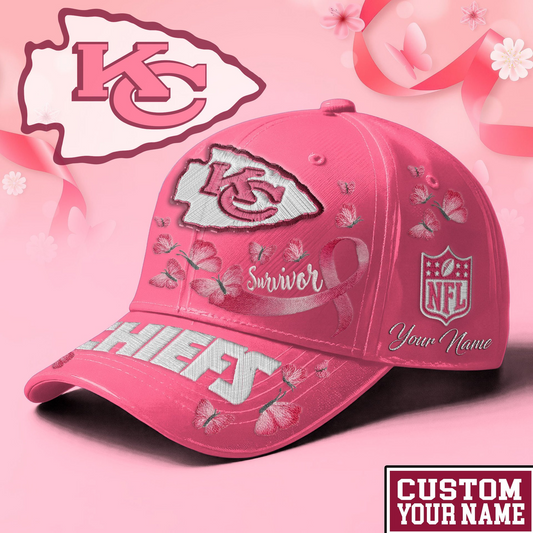 PREMIUM NFL X KCC  EXCLUSIVE  BREAST CANCER SURVIOR CAP NDT NHM 090726