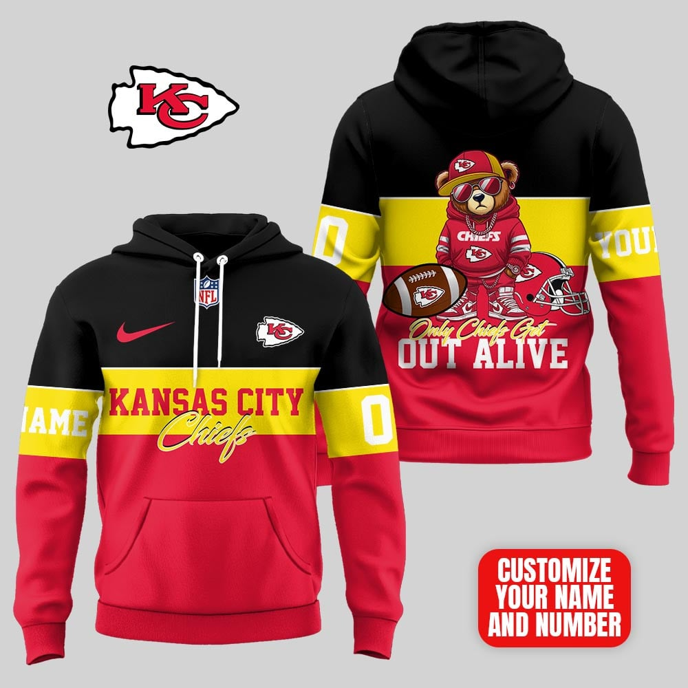 KCC Premium NFL Customizable Teddy Bear Hoodie DDT HLPHUONG