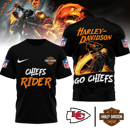 KCC Premium NFL Ghost Rider Motorcycle 3D Shirt DDT CTND