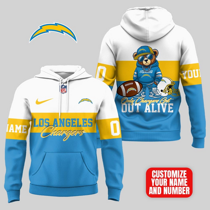 LAC Premium NFL Customizable Teddy Bear Hoodie DDT HLPHUONG